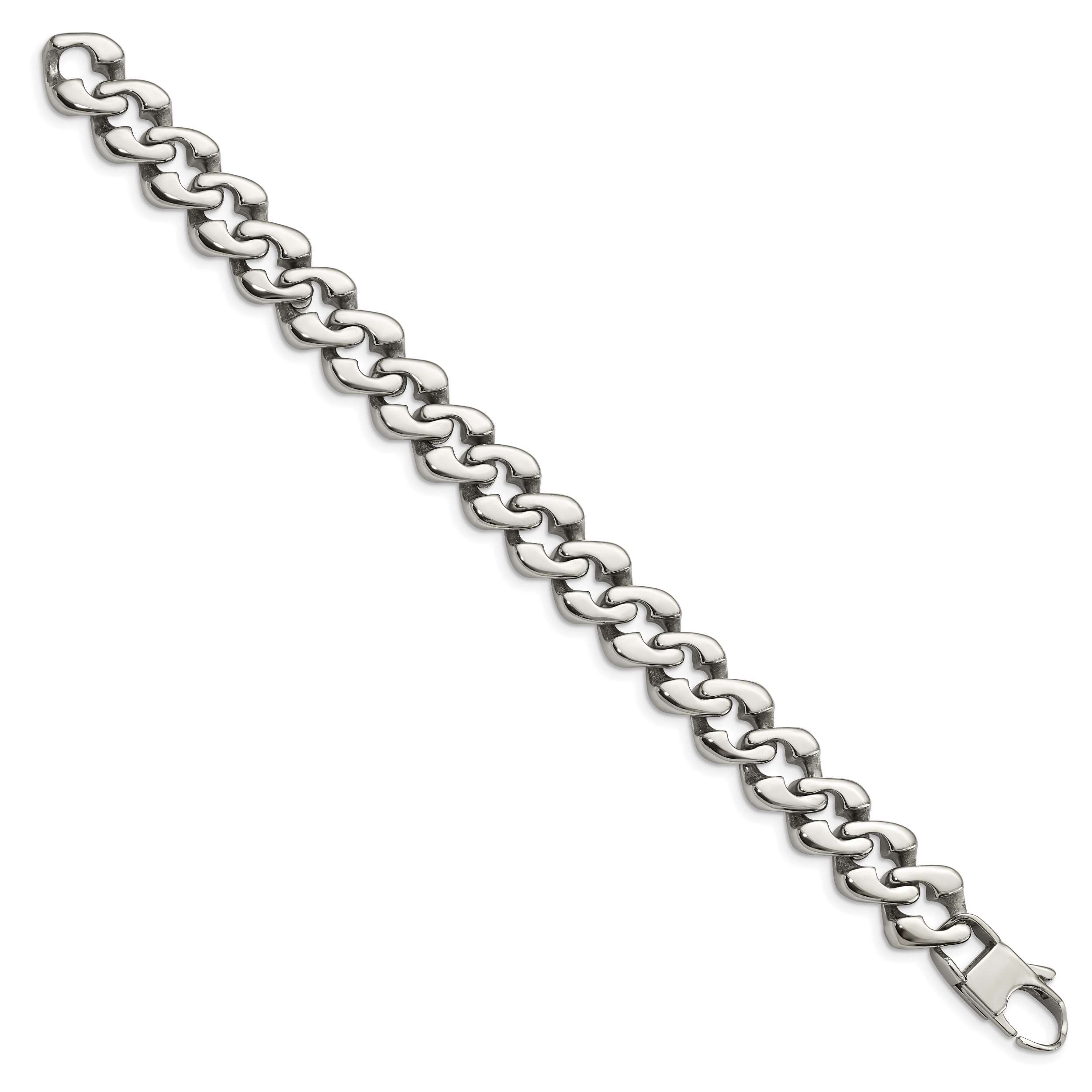 Stainless Steel Polished Fancy Link Bracelet Secondary image