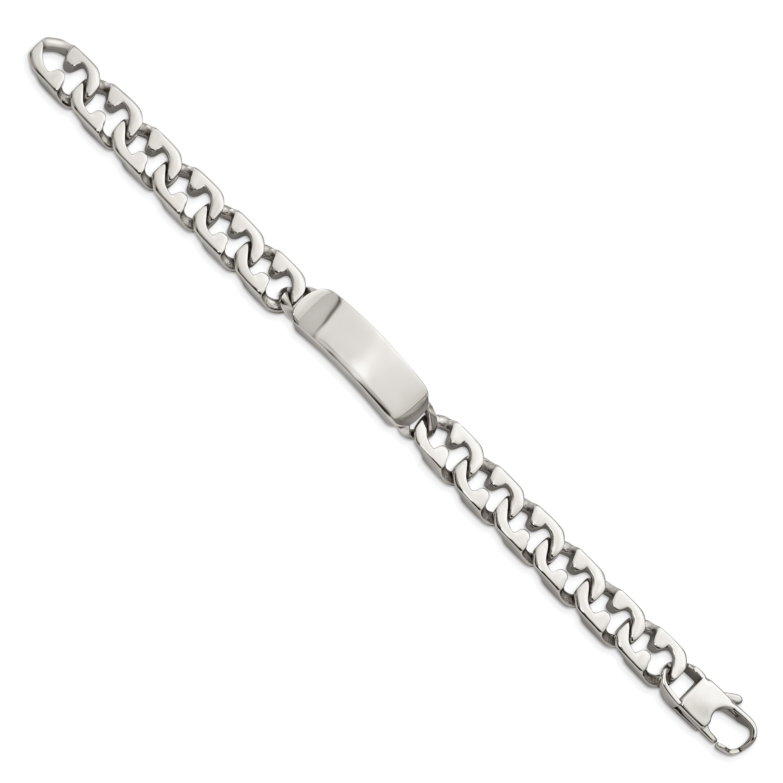 Stainless Steel Polished ID Bracelet for Men Secondary image