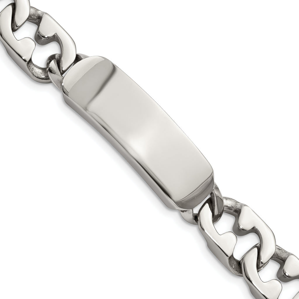Stainless Steel Polished ID Bracelet for Men