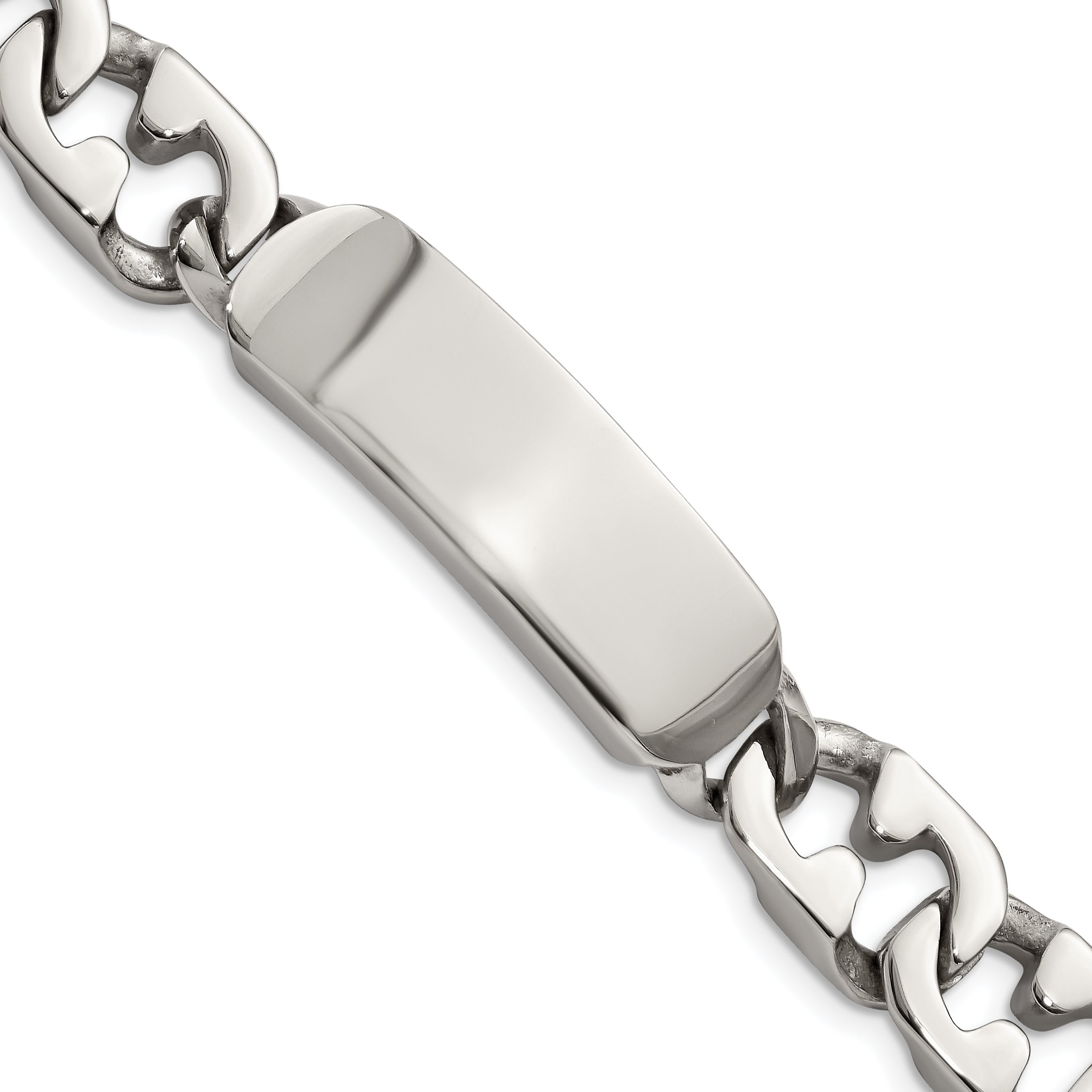 Stainless Steel Polished ID Bracelet for Men