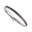 Stainless Steel Polished/Laser Cut Purple IP-plated Hammered Bangle Bracelet for Women