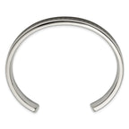 Stainless Steel Polished Yellow IP with Carbon Fiber Inlay Cross Bangle Bracelet for Men