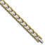 Stainless Steel Polished Yellow IP-plated Link Bracelet for Men