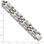 Stainless Steel Brushed and Polished with 3/4 carat Diamond Bracelet for Men