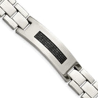 Stainless Steel Polished with 1/2 carat Diamond Bracelet for Men