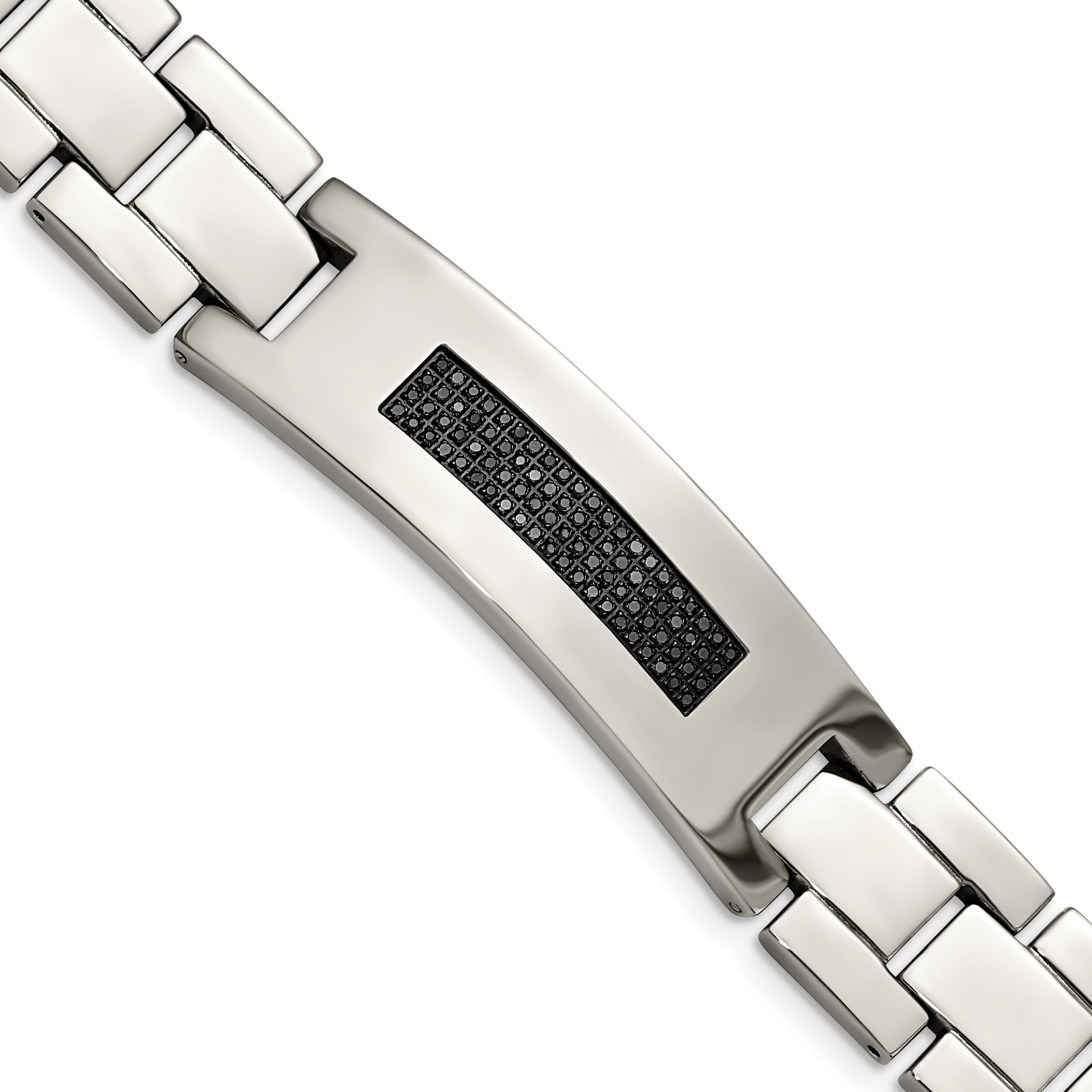 Stainless Steel Polished with 1/2 carat Diamond Bracelet for Men