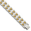Stainless Steel Polished Yellow IP-plated Link Bracelet for Men