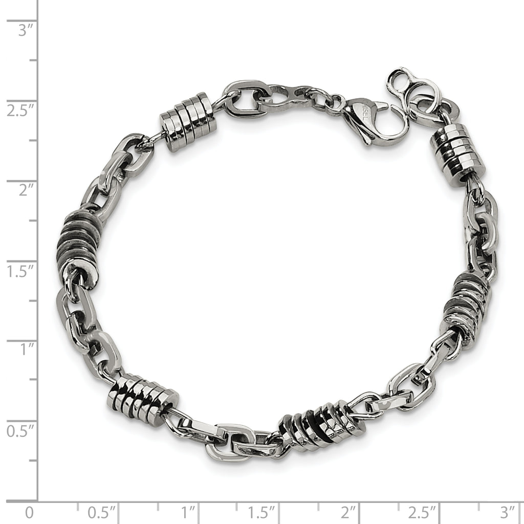 Stainless Steel Polished Bracelet for Men