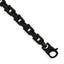 Stainless Steel Polished Black IP-plated Fancy Link Bracelet for Men