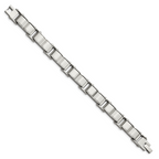 Stainless Steel Brushed and Polished Bracelet for Men