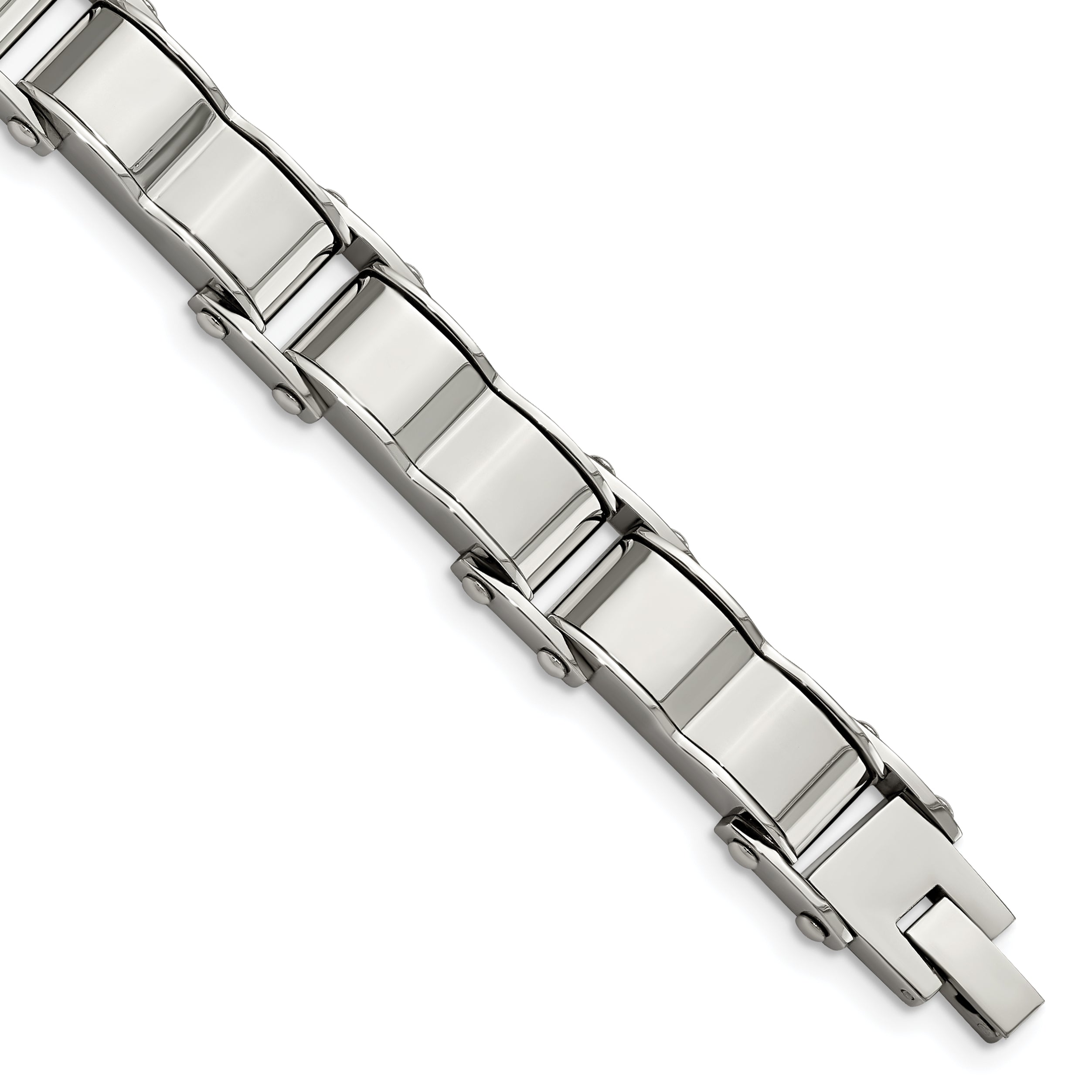 Stainless Steel Brushed and Polished Bracelet for Men Main image