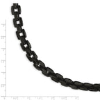 Stainless Steel Polished Black IP-plated Bracelet for Men