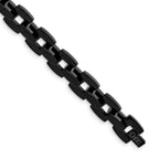 Stainless Steel Polished Black IP-plated Bracelet for Men