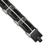 Stainless Steel Brushed and Polished Black IP-plated with Cable Inlay Link Bracelet for Men