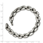 Stainless Steel Polished Square Link Bracelet for Men