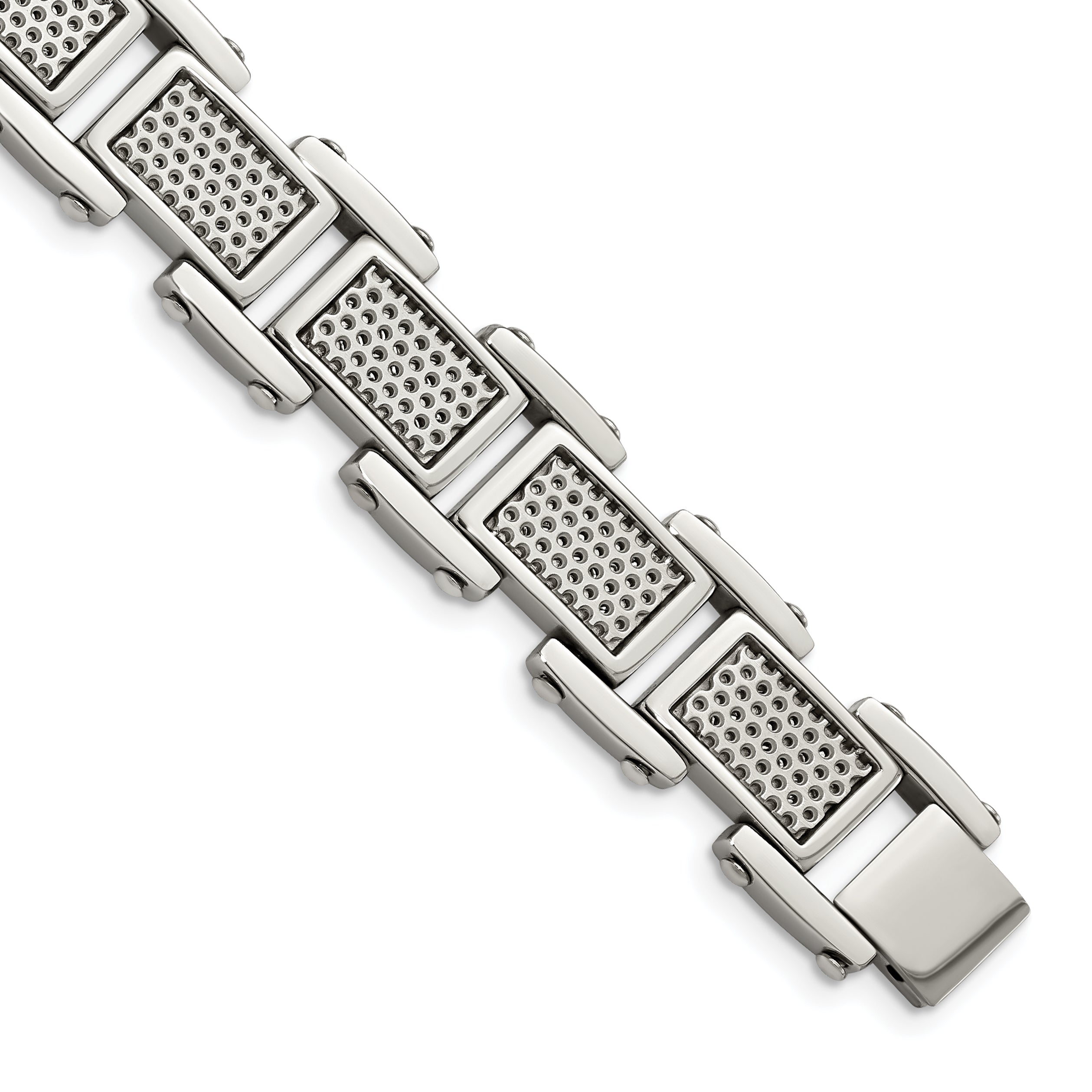 Stainless Steel Brushed and Polished Bracelet for Men Main image