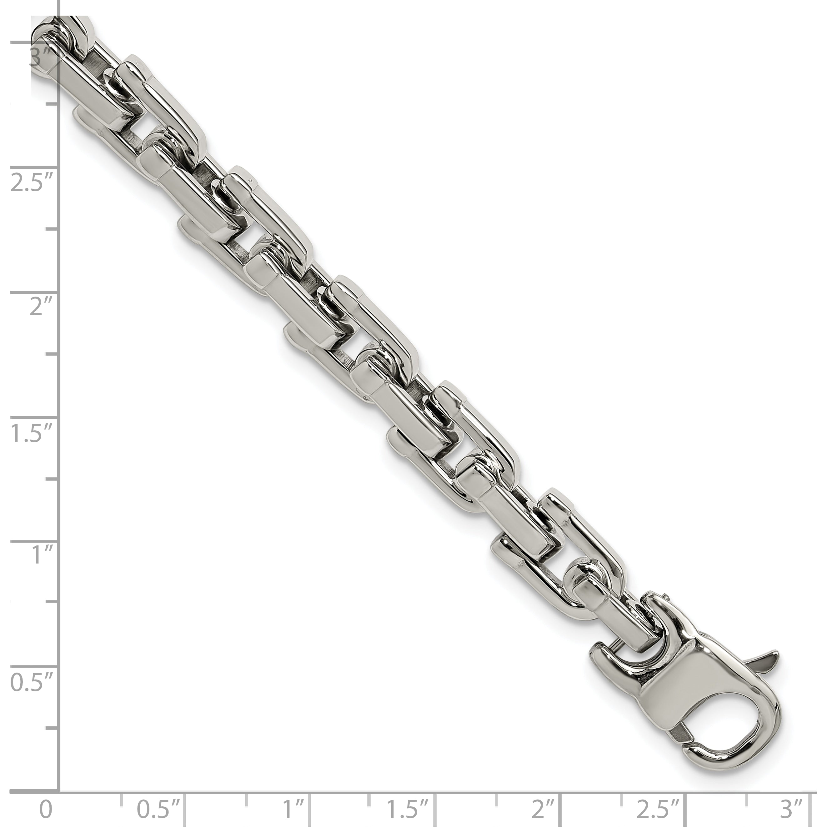 Stainless Steel Brushed and Polished Bracelet for Men