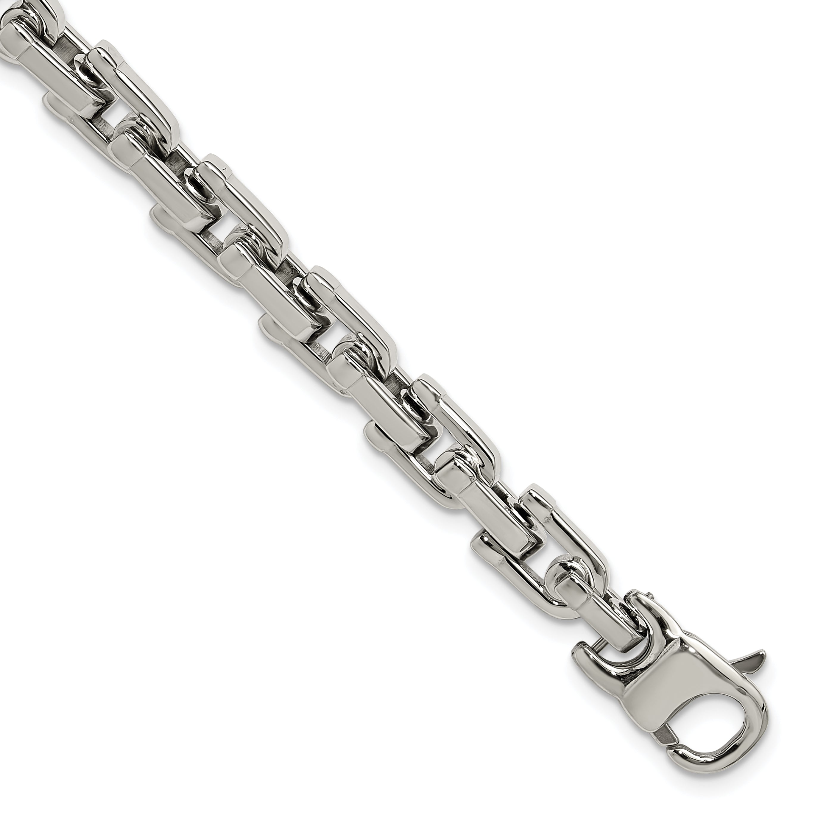 Stainless Steel Brushed and Polished Bracelet for Men