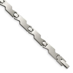 Stainless Steel Brushed and Polished Bracelet for Women