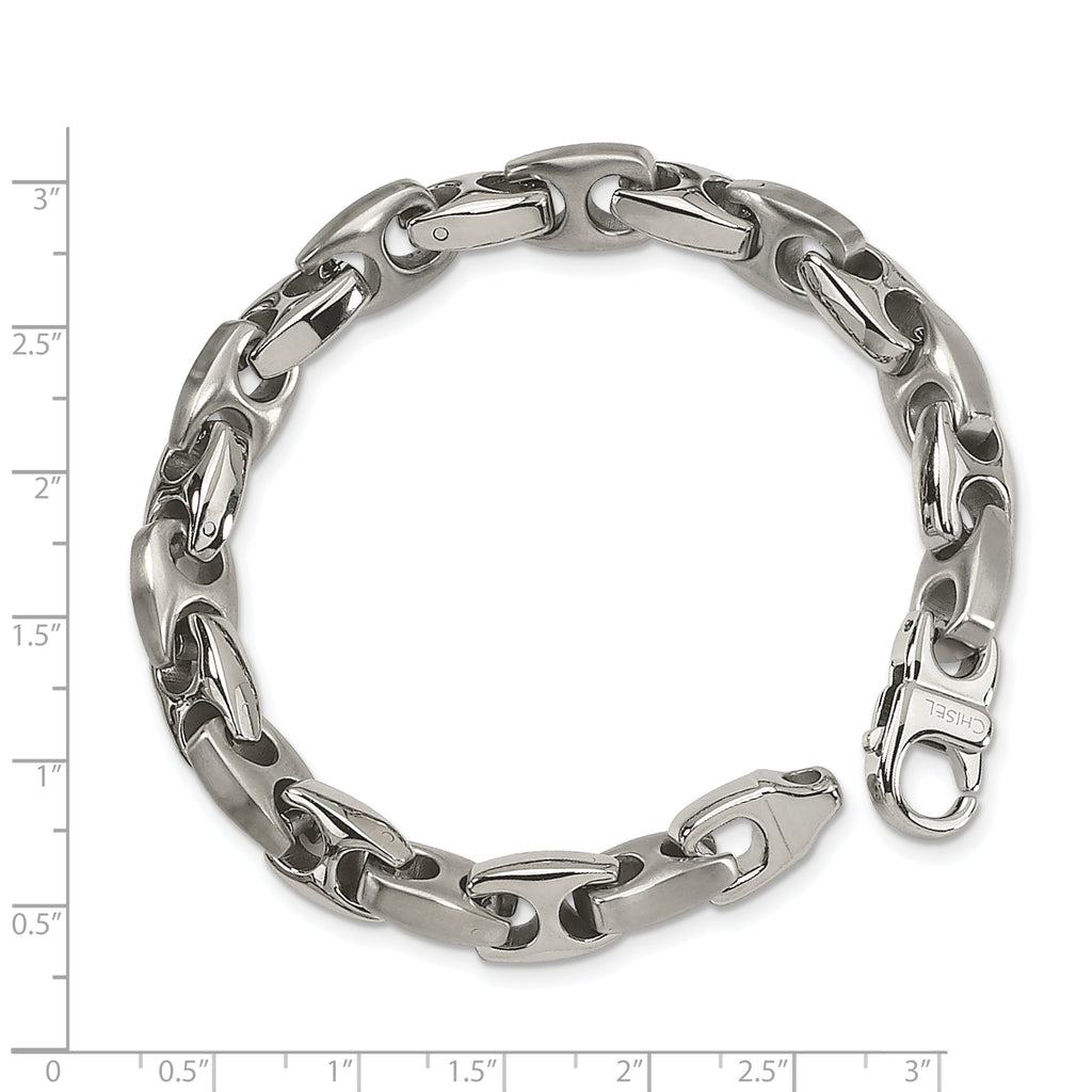 Stainless Steel Brushed and Polished Bracelet for Men