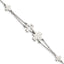 Stainless Steel Polished Cross Bracelet for Women
