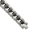 Stainless Steel Brushed and Polished with Black Ceramic Link Bracelet for Men