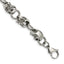 Stainless Steel Polished Skull Link Bracelet for Men