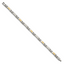 Stainless Steel with 14k Gold Accent Brushed and Polished Link Bracelet for Men