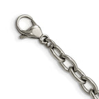 Stainless Steel Polished Fleur de Lis with ext. Bracelet for Women