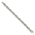 Stainless Steel Polished with Cubic Zirconia Bracelet for Men