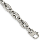 Stainless Steel Polished with Cubic Zirconia Bracelet for Men