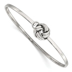 Stainless Steel Polished Love Knot Bangle Bracelet for Women