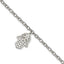 Stainless Steel Polished Chamseh/Hamsa Bracelet for Women