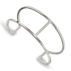 Stainless Steel Polished Cuff Bangle Bracelet for Women