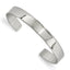 Stainless Steel Polished 9mm Cuff Bangle Bracelet