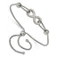 Stainless Steel Polished Infinity Symbol Adjustable Bracelet for Women