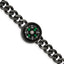 Stainless Steel Brushed Gun Metal IP-plated with Functional Compass Bracelet for Men