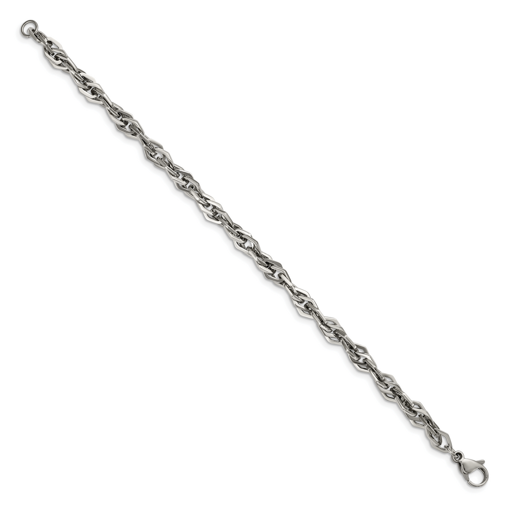 Stainless Steel Polished Bracelet for Men