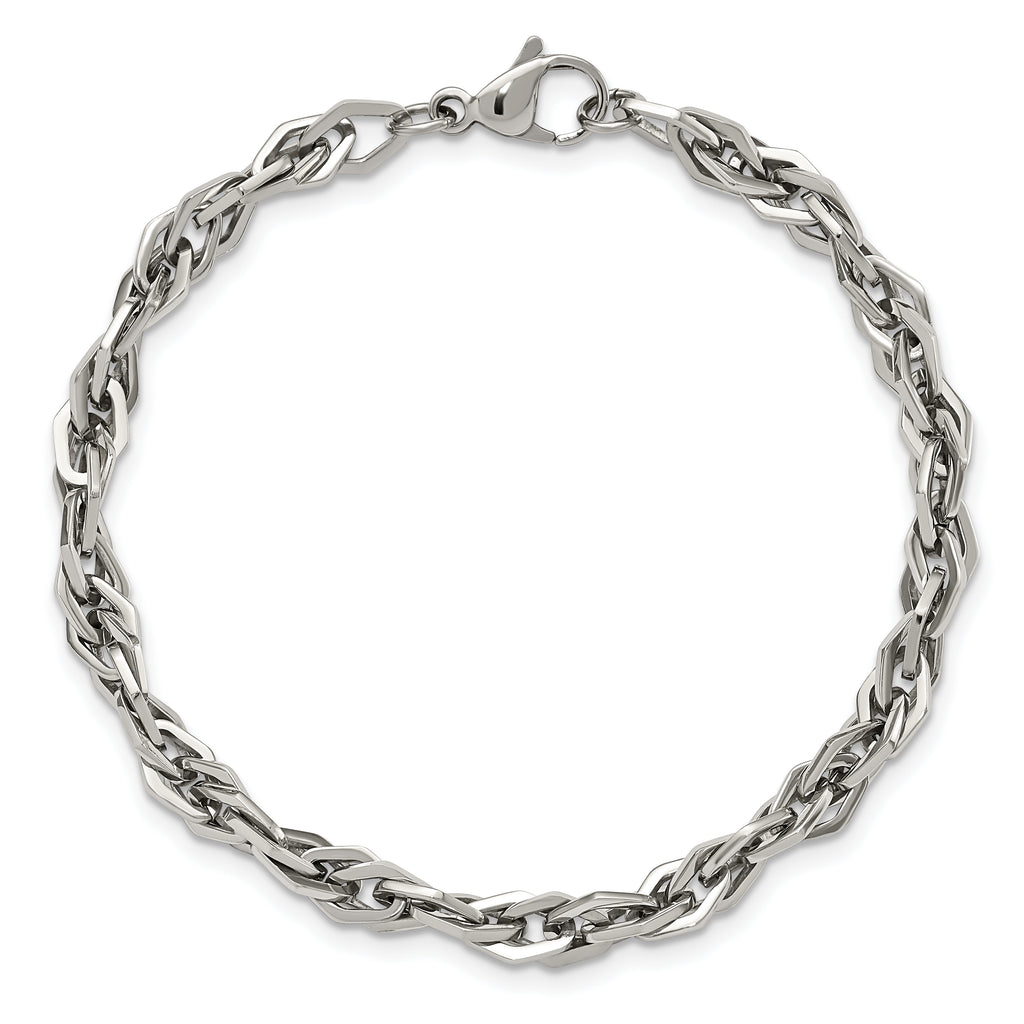 Stainless Steel Polished Bracelet for Men