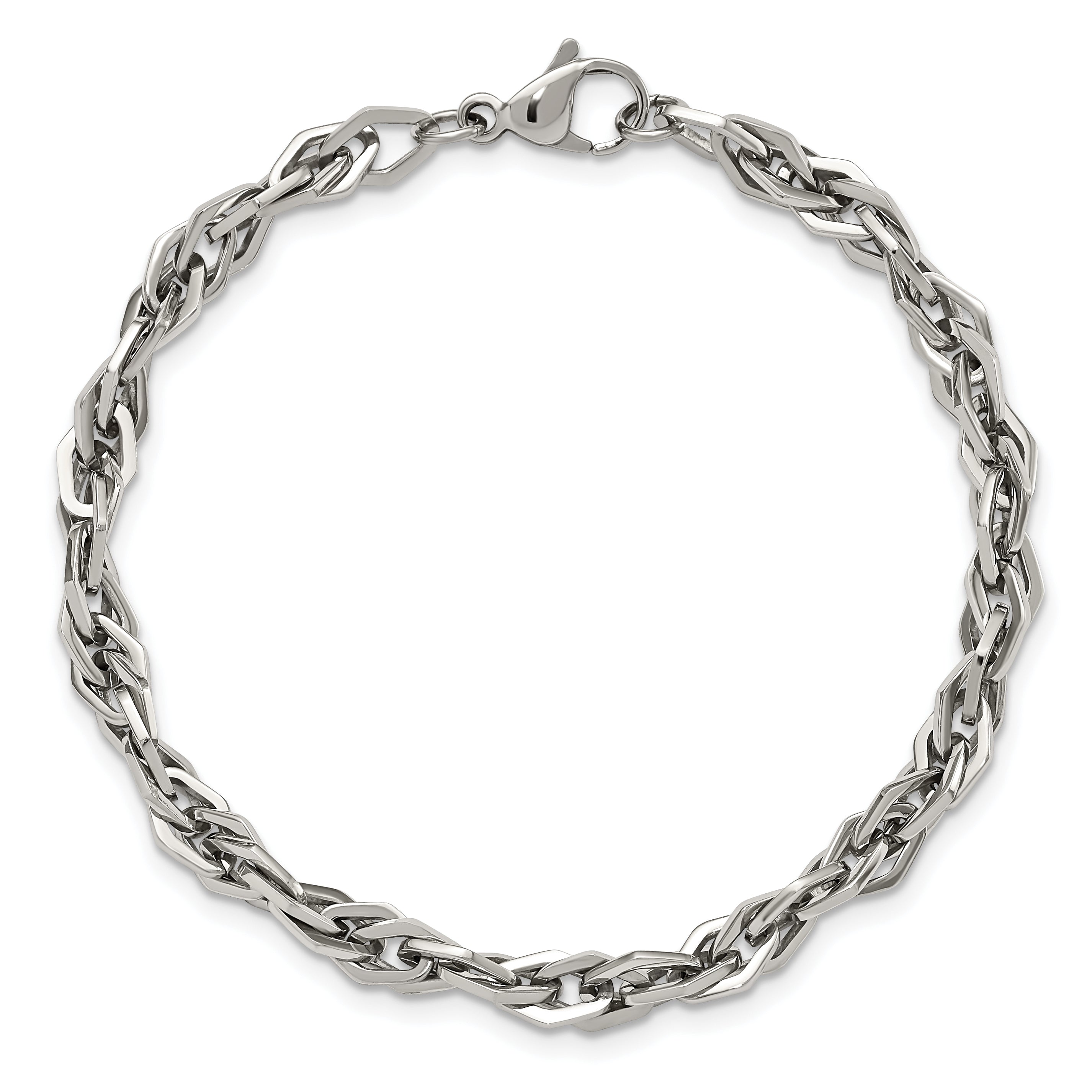 Stainless Steel Polished Bracelet for Men