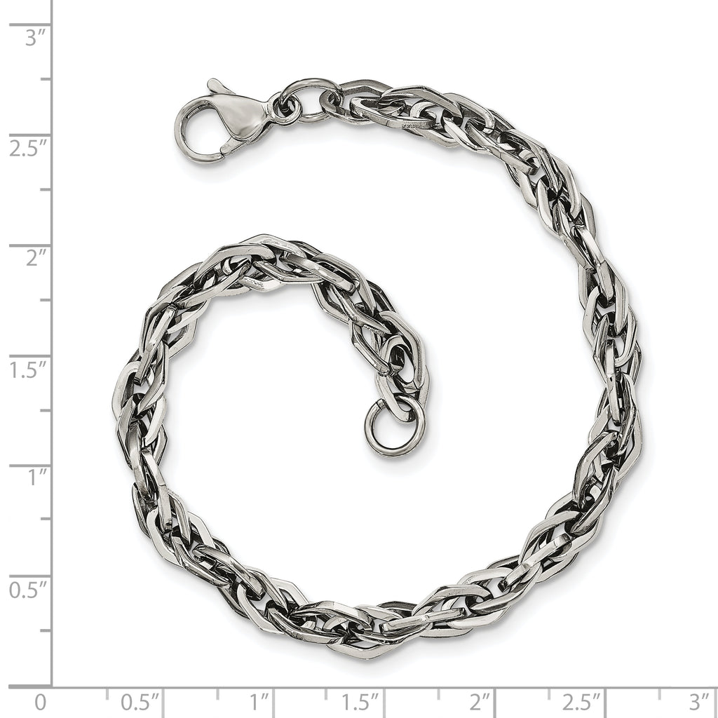 Stainless Steel Polished Bracelet for Men