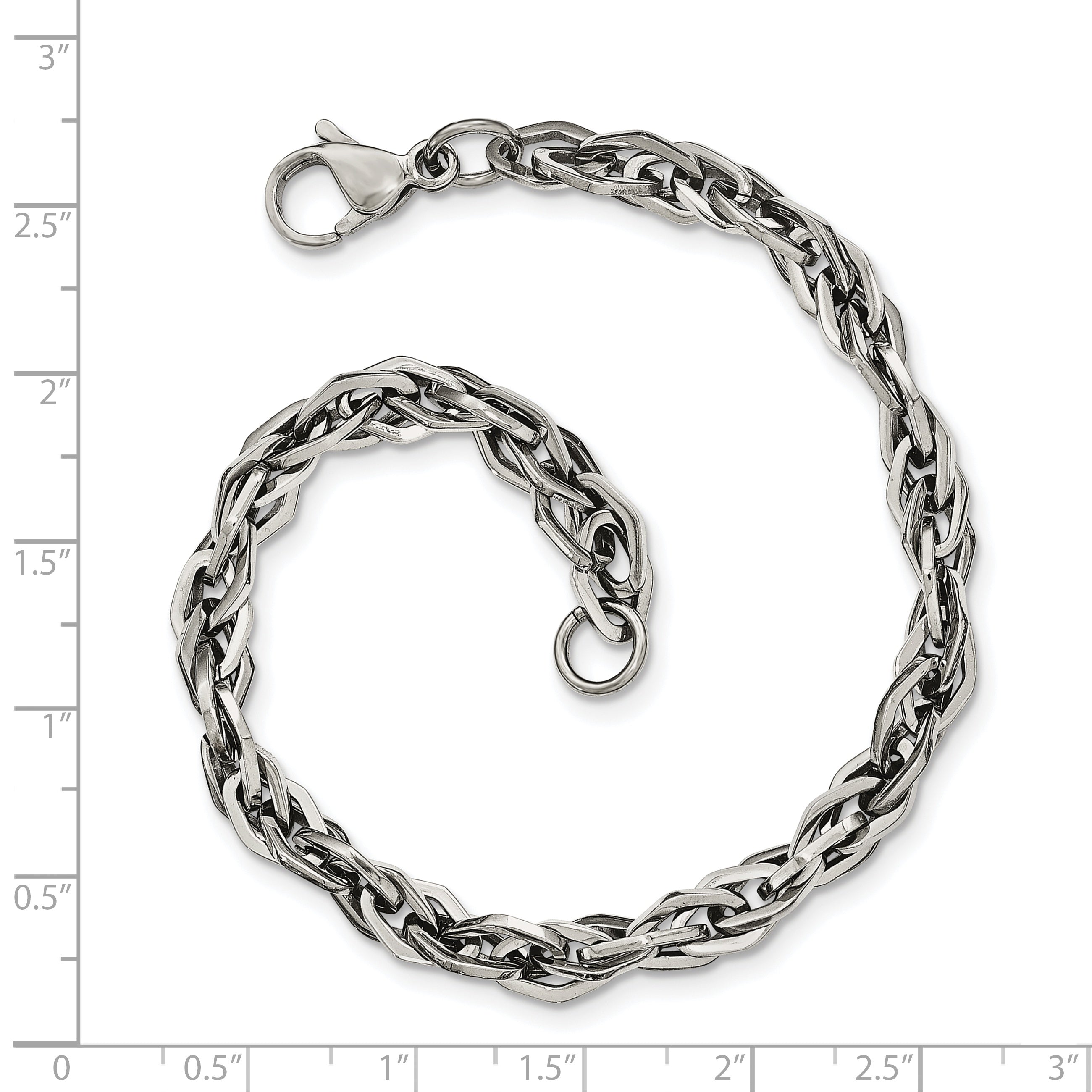 Stainless Steel Polished Bracelet for Men