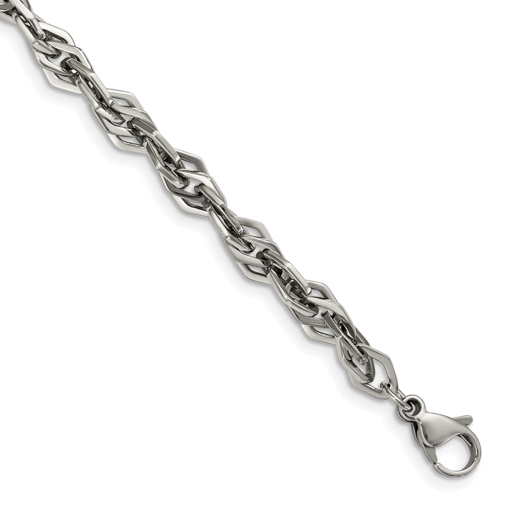 Stainless Steel Polished Bracelet for Men
