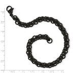 Stainless Steel Polished Black IP-plated Bracelet for Men