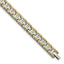 Stainless Steel Polished Yellow IP-plated with Cubic Zirconia Link Bracelet for Men