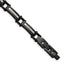 Stainless Steel Polished Black IP-plated with Cubic Zirconia Bracelet with . Extension for Men