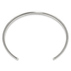 Stainless Steel with 18k Gold Accent Polished and Textured with 1/20 carat Diamond Cuff Bangle Bracelet for Men