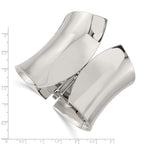 Stainless Steel Polished Hinged Bangle Bracelet for Women