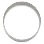 Stainless Steel Polished Hammered Bangle Bracelet for Women