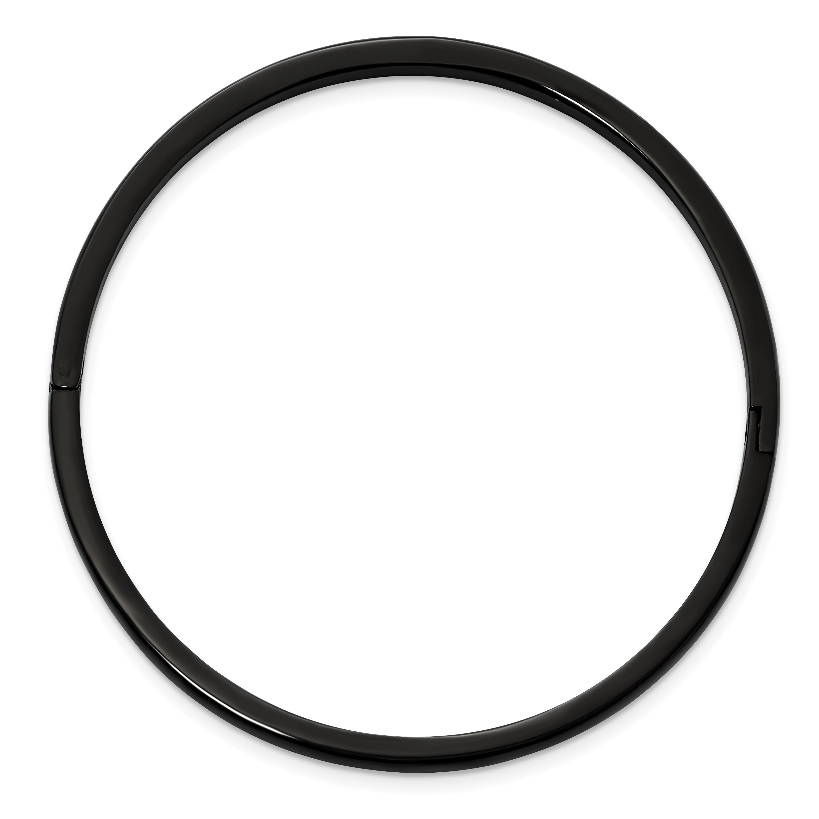 Stainless Steel Polished Black IP-plated with Cubic Zirconia Bangle Bracelet for Women Secondary image